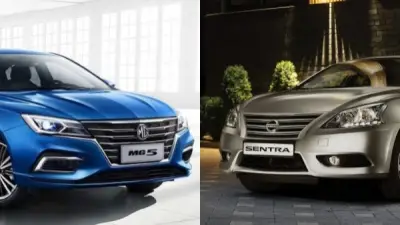 مقارنة شاملة بين MG 5 ونيسان سنترا 2026 في السوق المصري: المواصفات والأسعار