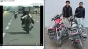 ضبط طالبين يقودان دراجتين ناريتين أثناء استعراض خطير على طريق سريع بالغربية