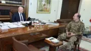 لقاء عون مع قائد الجيش اللبناني لبحث التطورات الميدانية في الجنوب