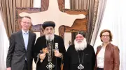 البابا تواضروس يستقبل الأنبا دميان ووفداً ألمانياً لبحث مسار العائلة المقدسة في مصر