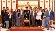 وفد ألماني من نورنبرج يزور البابا تواضروس للتعرف على تاريخ الكنيسة القبطية