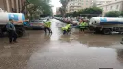 شركة مياه البحيرة ترفع حالة الطوارئ للتعامل مع تجمعات الأمطار