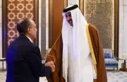 الرئيس السيسي ووزير الخارجية يبحثان مع أمير قطر تفعيل معاهدات الدفاع المشترك