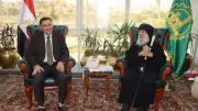 محافظ القليوبية يستقبل أسقف مطرانية بنها وقويسنا لتبادل التهاني بعيد الفطر المبارك