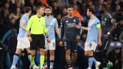 برناردو سيلفا يطرد مبكرًا ويسبب ركلة جزاء في مباراة مانشستر سيتي وريال مدريد بدوري الأبطال