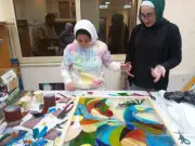 ختام ورشة الزجاج المعشق بقصر ثقافة الأنفوشي ضمن مشروع مقترفات حرفية