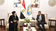 الأنبا أبولو يزور محافظ جنوب سيناء لتقديم التهنئة بمناسبة عيد الفطر المبارك
