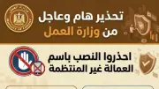 وزارة العمل تحذر من عمليات احتيال تستهدف العمالة غير المنتظمة عبر صفحات وهمية