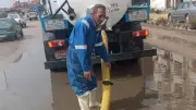 شركة مياه القناة تتعامل فورياً مع تراكمات الأمطار في شوارع الإسماعيلية