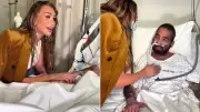 لفتة إنسانية تلمس القلوب.. مايا دياب تزور معجبًا مريضًا في المستشفى وتدعمه معنويًا