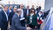 وزيرة التنمية المحلية والبيئة ومحافظ الإسكندرية يتفقدان كوبري سليمان عزت