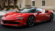 فيراري SF90 سترادل: سيارة خارقة تجمع بين القوة الهائلة والتقنيات الهجينة المتطورة
