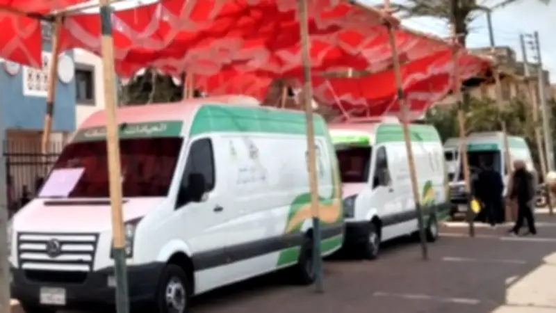 قافلة طبية مجانية تفحص 1061 مواطنًا بقرية الشيخ بيصار في كفر الشيخ