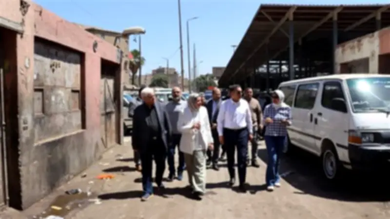 محافظ القليوبية يتابع تطوير ميدان المؤسسة بشبرا الخيمة بعد 11 عامًا من الإهمال