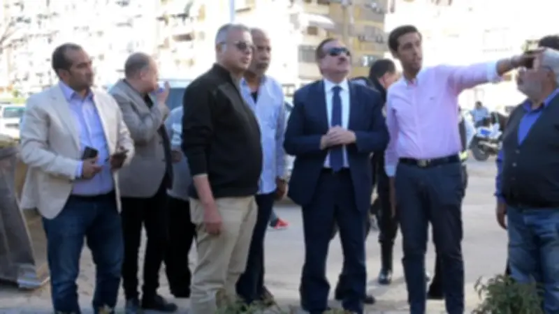 محافظ بورسعيد يتفقد مشروع تطوير مساكن أمل نهضة مصر لخدمة 1248 نسمة