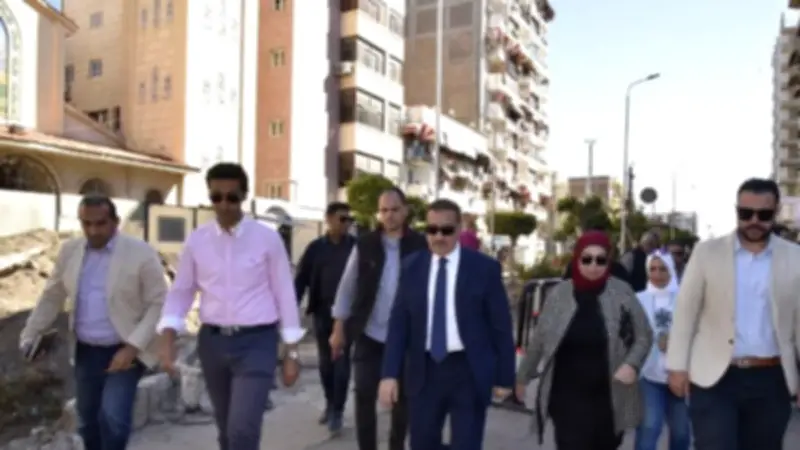 محافظ بورسعيد يوجه بالبدء في تطوير ميدان الخالدين وشارع 15 سبتمبر ببورفؤاد