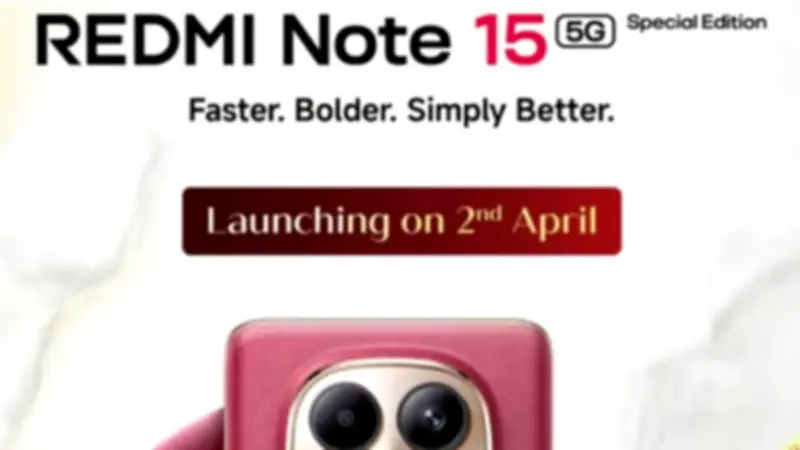 ريدمي تطلق هاتف ريدمي نوت 15 إس إي 5 جي ببطارية أكبر وتصميم مُميز