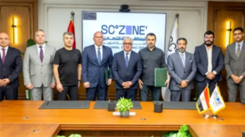 توقيع عقد مصنع تركي للملابس الجاهزة في القنطرة غرب باستثمار 16.5 مليون دولار