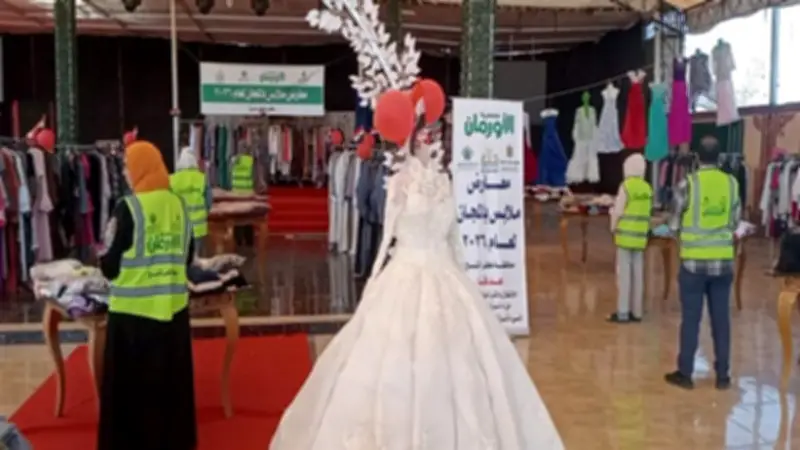 معرض مجاني للملابس يدعم 266 أسرة في قرى الحامول بكفر الشيخ
