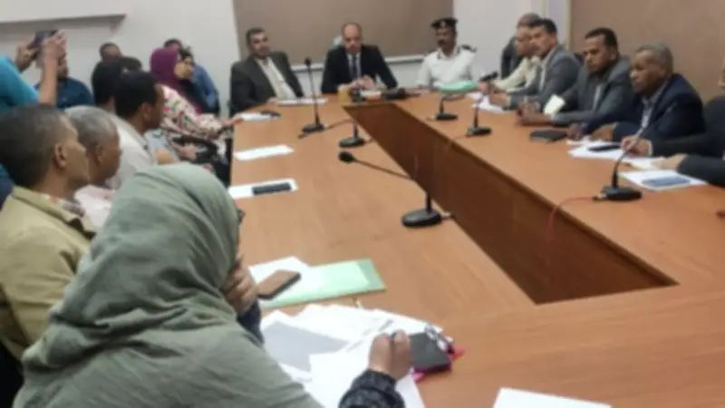 نائب محافظ الوادي الجديد يترأس اجتماعًا لتنفيذ موجة إزالات الـ29