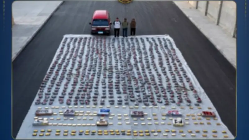 حبس 3 متهمين بجلب وتهريب مخدرات بقيمة 116 مليون جنيه بالسويس