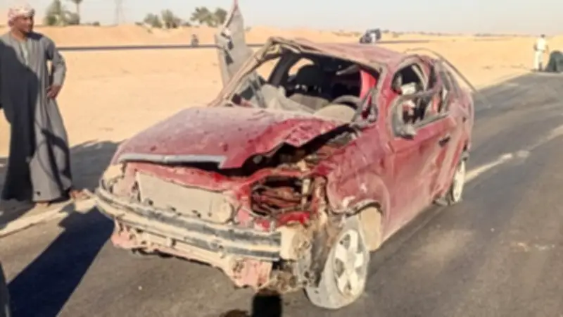 فرشوط تشيع 3 شباب لقوا حتفهم في حادث انقلاب سيارة مأساوي بقنا