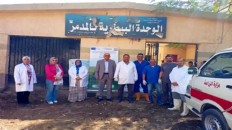 3104 خدمات بيطرية مجانية لصغار المربين في قرى سوهاج