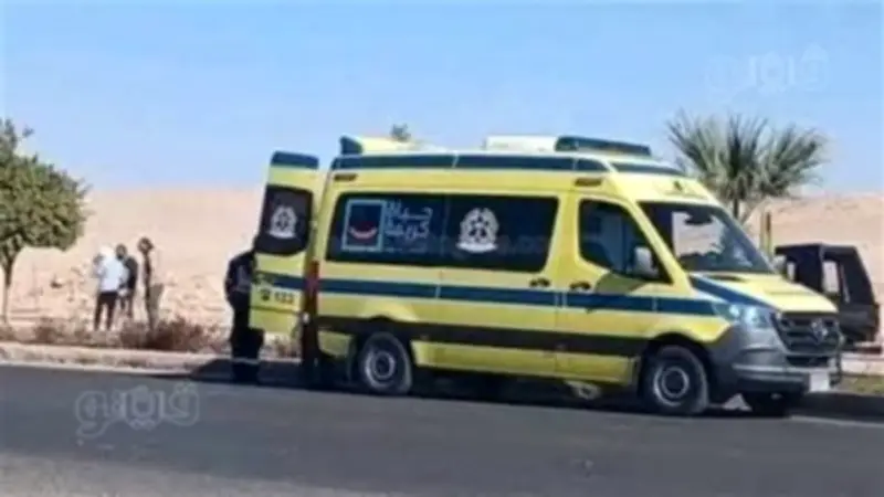 إصابة 4 بينهم مسؤول بمديرية صحة الوادي الجديد في حادث تصادم