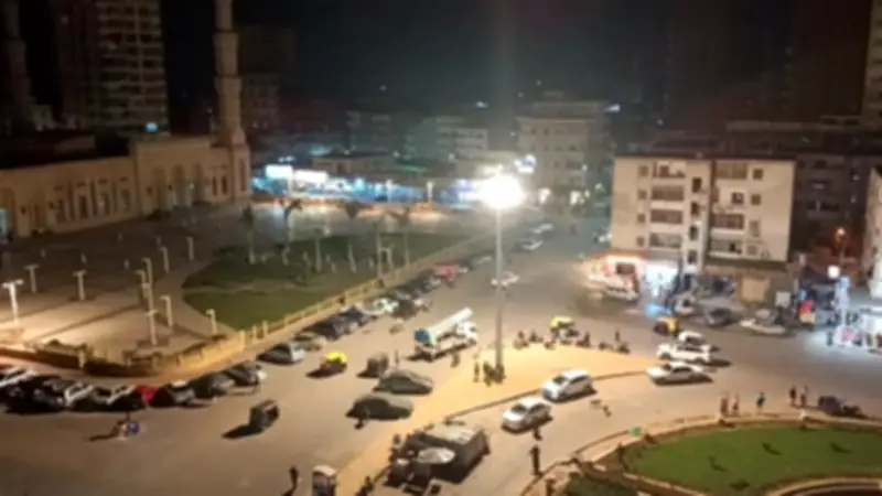 تركيب وتشغيل برج إضاءة حديث بدسوق في كفر الشيخ بقوة 40 عمود إنارة تقليدي