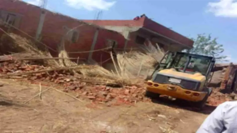 حملة مكبرة بالمنوفية تزيل 400 متر تعديات على الأراضي الزراعية