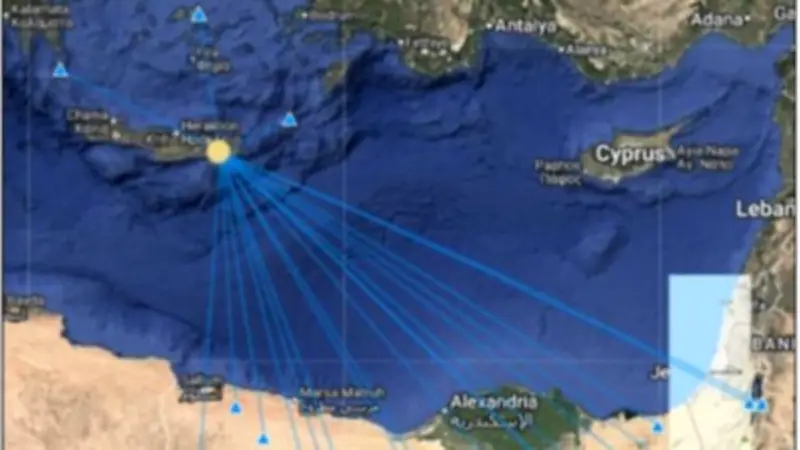 لا مخاوف على مصر من زلزال جزيرة كريت بقوة 4.65 ريختر