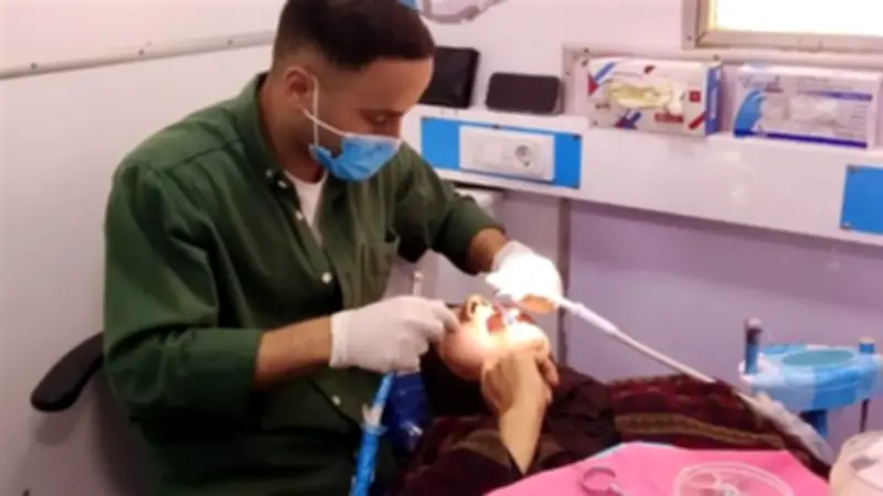 قافلتان طبيتان في المحمودية توقيع الكشف على 532 مواطناً