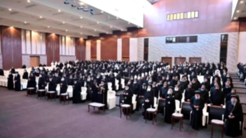 البابا تواضروس يلتقي 575 راهبًا في لقاء روحي حول هوية الراهب وعرض فيلم أكاديمية مارمرقس