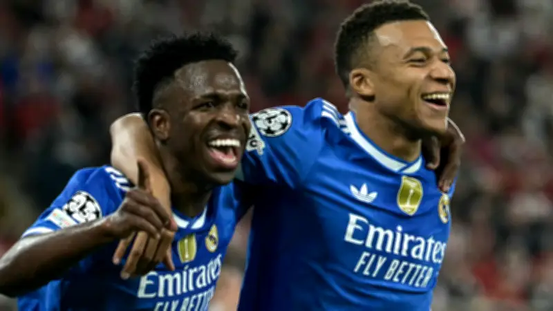 أرقام صادمة.. مبابي وفينيسيوس لا يشاركان إلا في 6% من أهداف ريال مدريد