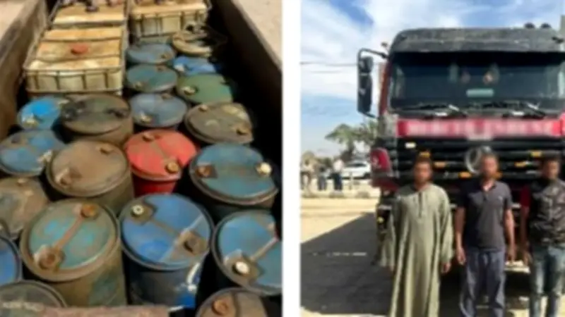 ضبط 7 أطنان سولار قبل بيعها في السوق السوداء بقنا