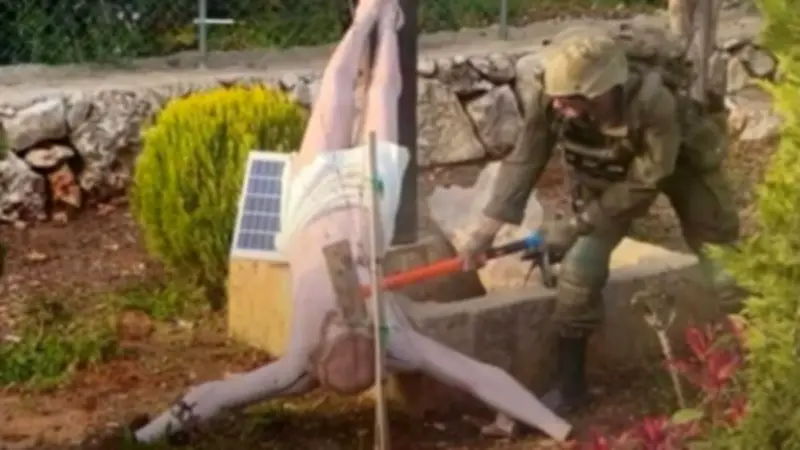 نتنياهو يدين تحطيم جندي إسرائيلي لتمثال السيد المسيح في جنوب لبنان