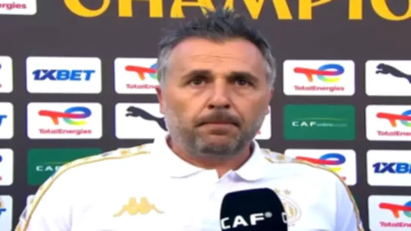 كاف يفتح تحقيقاً في تصريحات مدرب الترجي بعد خسارة صن داونز في دوري الأبطال