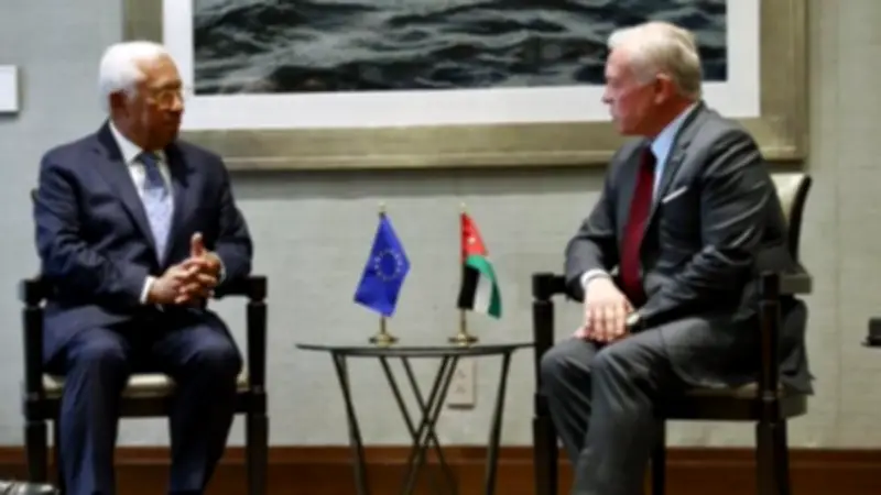 الملك عبدالله الثاني يؤكد لرئيس المجلس الأوروبي ضرورة إنهاء الحروب وتعزيز الاستقرار الإقليمي