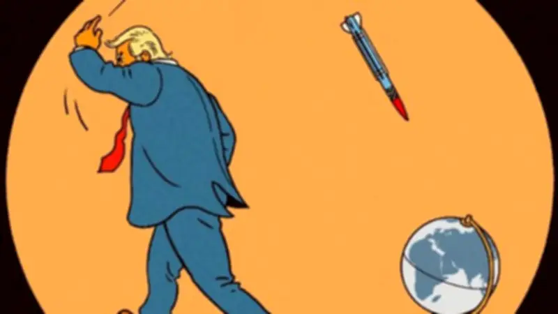 ذا جارديان: دونالد ترامب الفاشي المهرج يسعى للسلطة بإشعال حروب غزة وإيران ولبنان