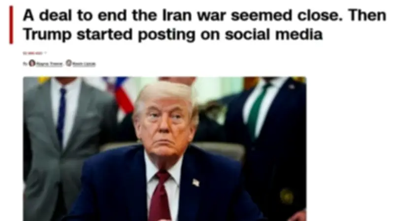 سي إن إن تكشف: ترامب ينسج أخباراً مزيفة حول الحرب مع إيران في نمط متصاعد