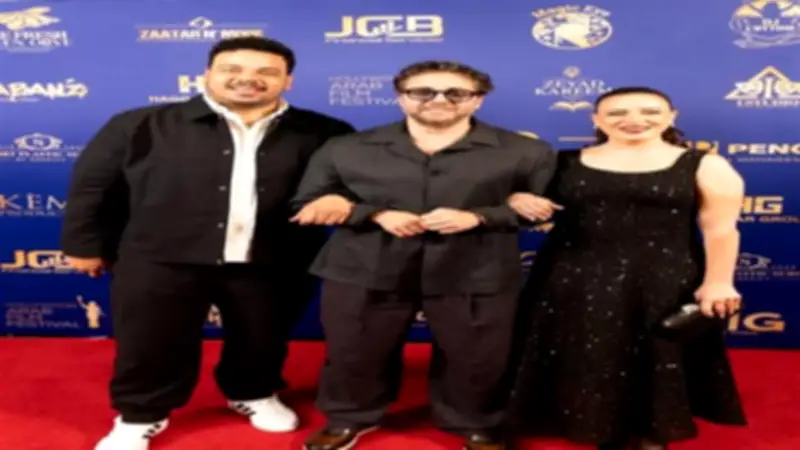 هشام ماجد يحتفل بنجاح فيلم برشامة في ختام مهرجان هوليوود للفيلم العربي