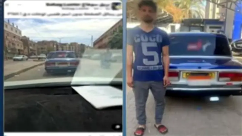 ضبط سائق أجرة بسوهاج بطمس لوحة سيارته للهروب من المخالفات