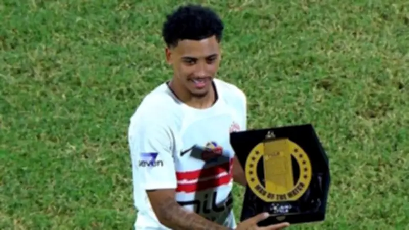 بيزيرا يتوج بجائزة رجل مباراة الزمالك وبيراميدز في الدوري المصري