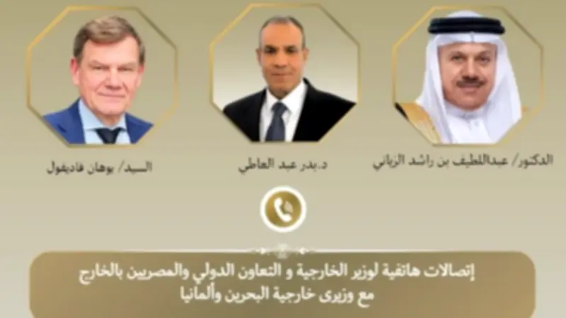 وزير الخارجية يبحث مع البحرين وألمانيا تطورات المنطقة وجهود التهدئة