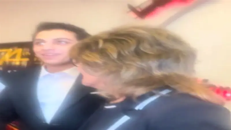 أول ظهور لنجل سماح أنور في مهرجان المركز الكاثوليكي للسينما