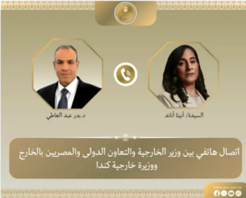اتصال هاتفي بين وزير الخارجية المصري ونظيرته الكندية لبحث العلاقات والتطورات الإقليمية