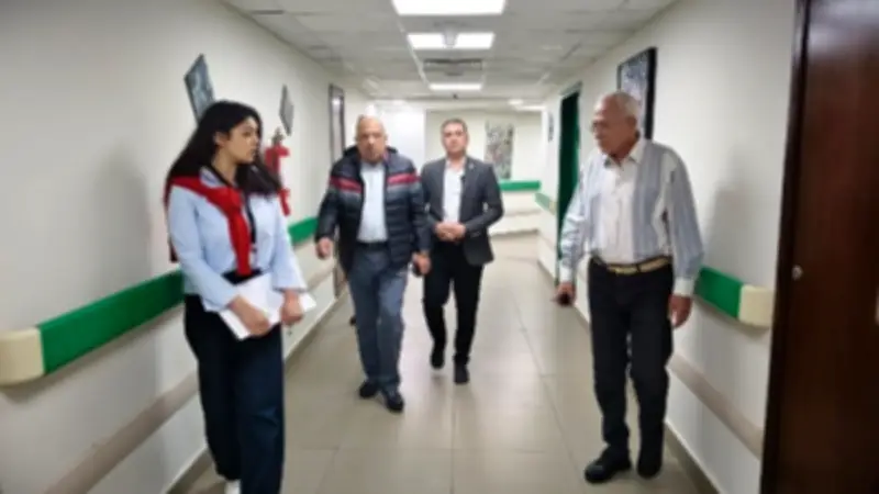 وزير الكهرباء يتفقد مستشفى الخدمات الطبية في زيارة مفاجئة لمتابعة سير العمل