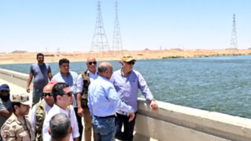 وزير الري يتفقد مشروع توشكى لتعزيز تأمين السد العالي