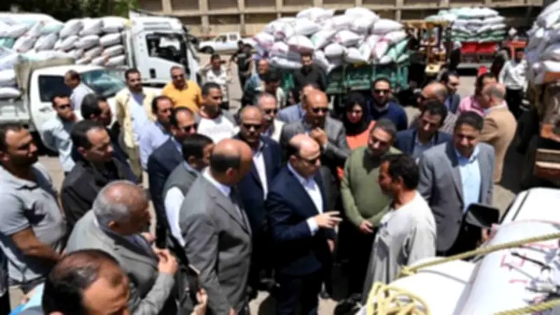 محافظ الغربية يتفقد صوامع القمح في طنطا لمتابعة التوريد والتخزين