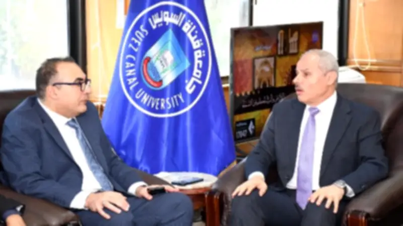 بروتوكول تعاون بين جامعة قناة السويس وجامعة السويدي للتكنولوجيا لدعم التكامل الأكاديمي والصناعي